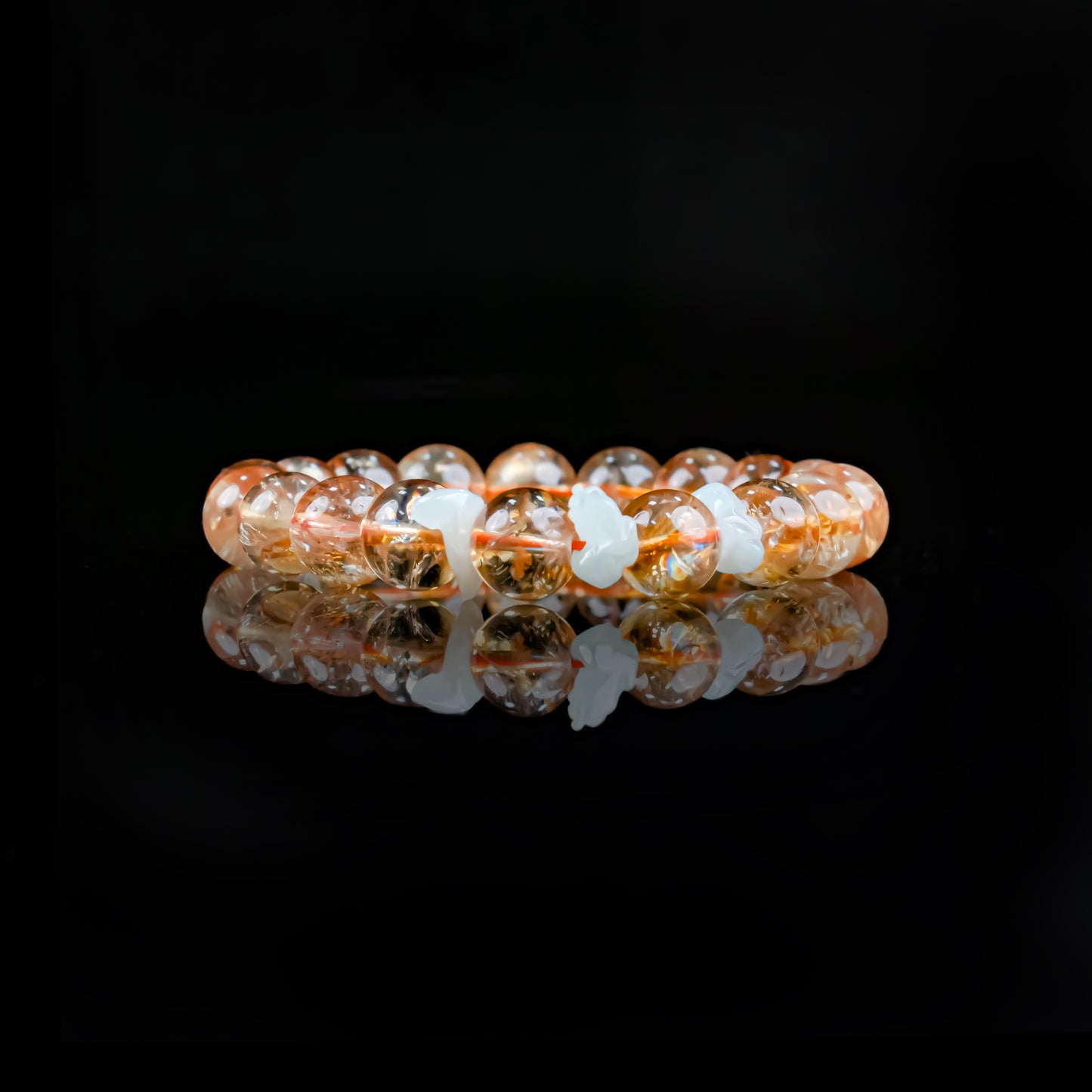 Citrine Beaded Bracelet | Triad Blessing for Wealth & Success