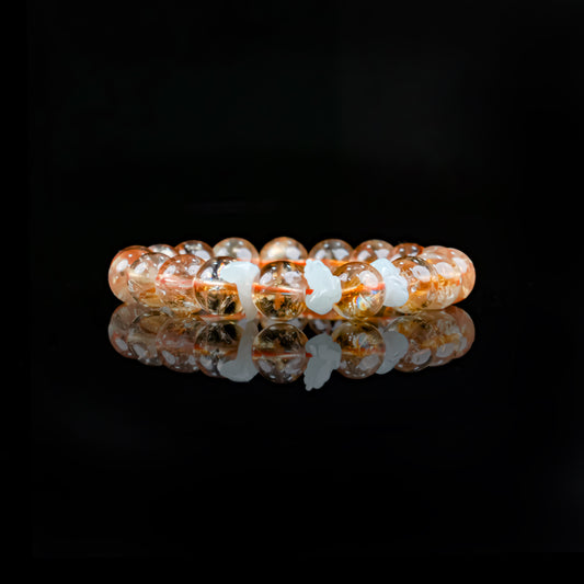 Citrine Beaded Bracelet | Triad Blessing for Wealth & Success